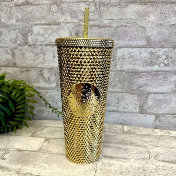 Starbucks Holiday 2022 Gold studded tumble cup NWT venti‎ - Picture 1 of 4